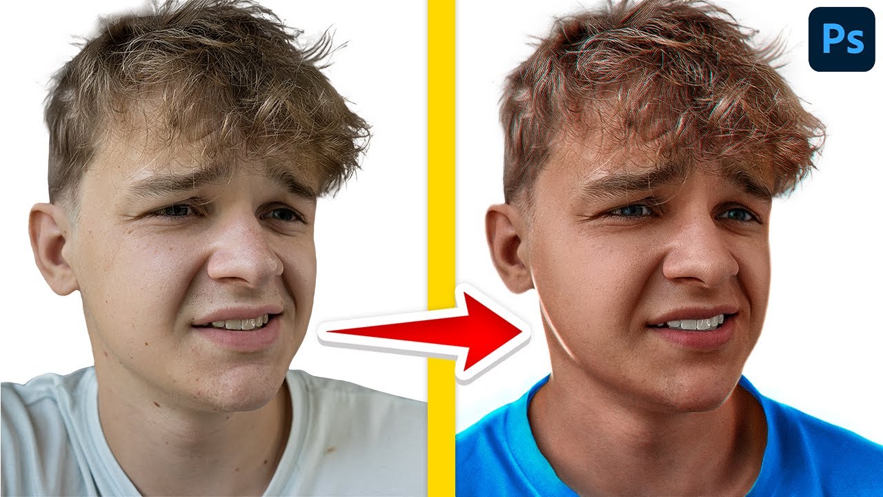 How to Face Retouch for Thumbnails (Photoshop Tutorial)