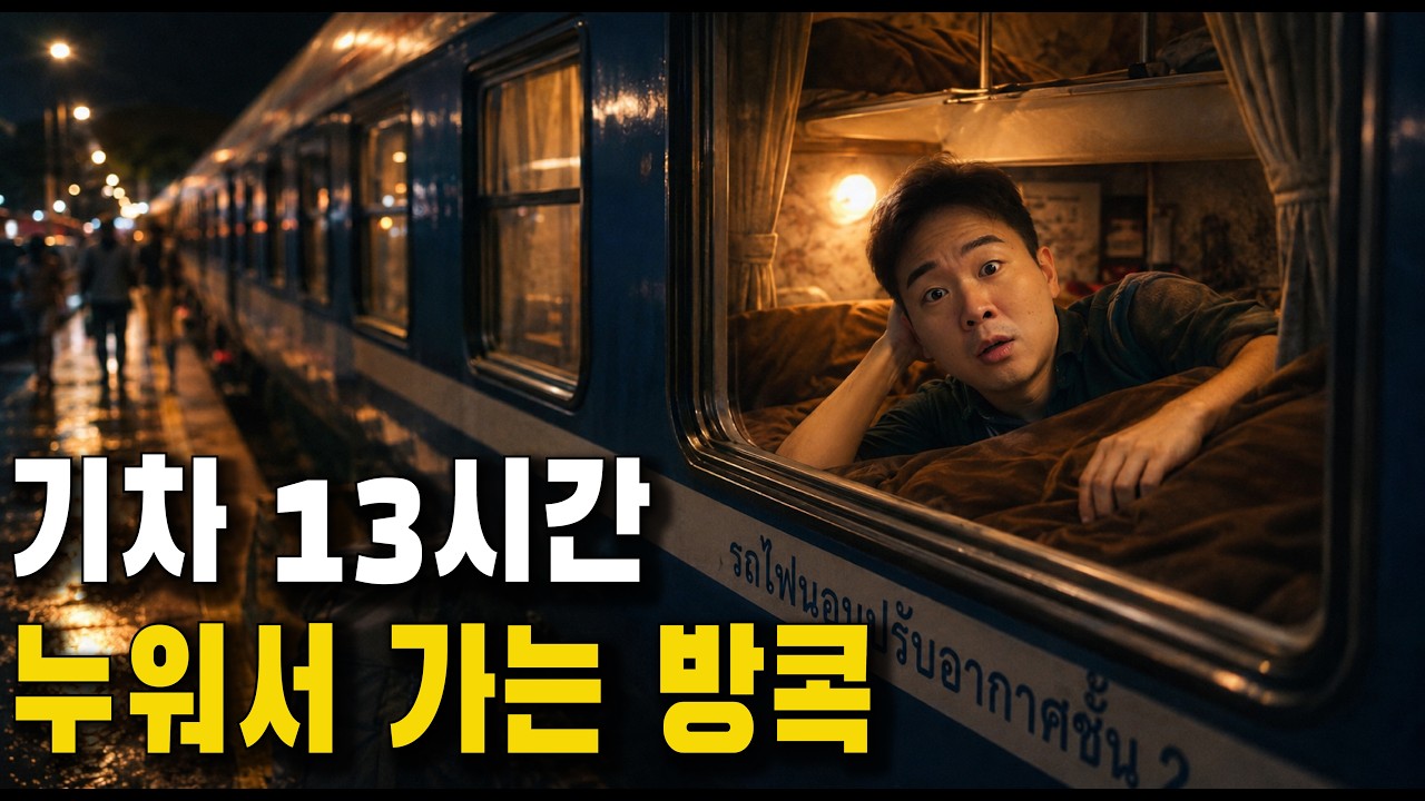 50,000원 2등석 야간 슬리핑 태국 기차를 타봤습니다.