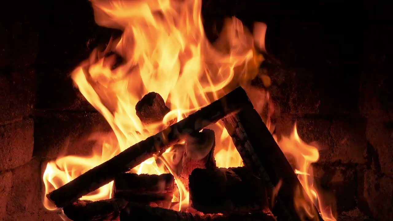 Only Fireplace Sound 🔥 Relax And Chill In 4K