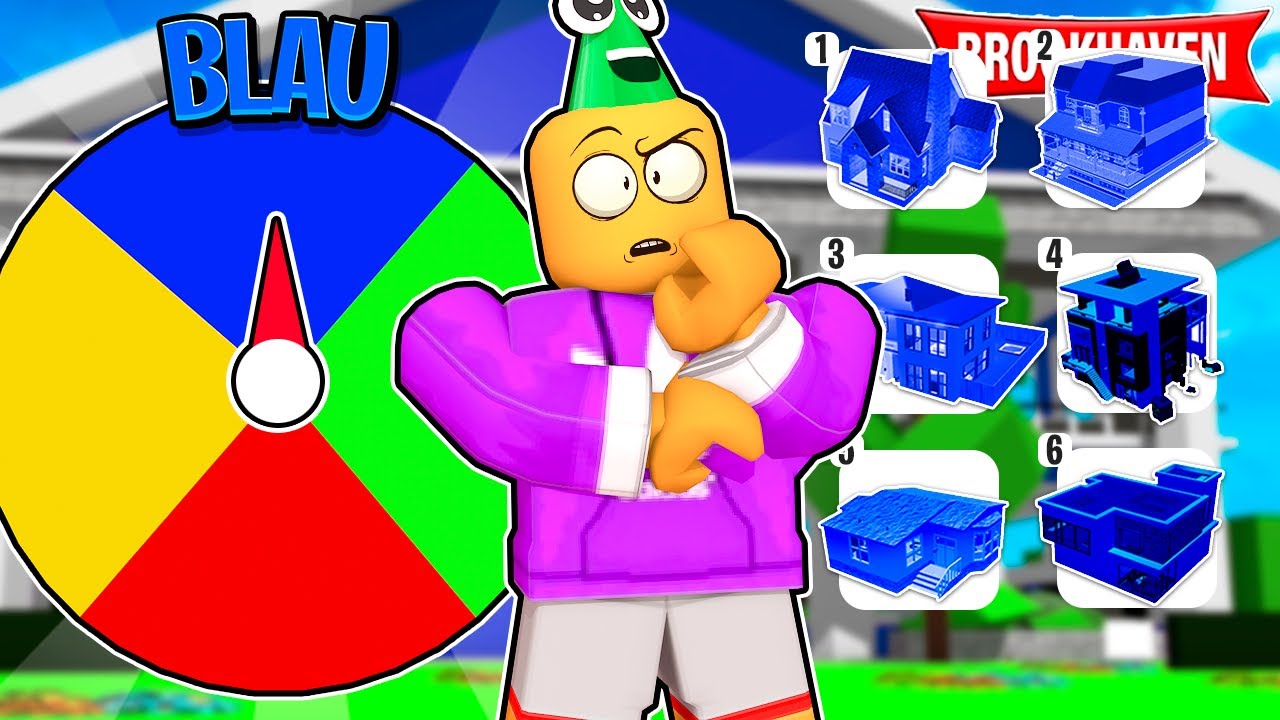 Brookhaven ABER GLÜCKSRAD ENTSCHEIDET FARBE! (Roblox Brookhaven 🏡RP | Story Deutsch)