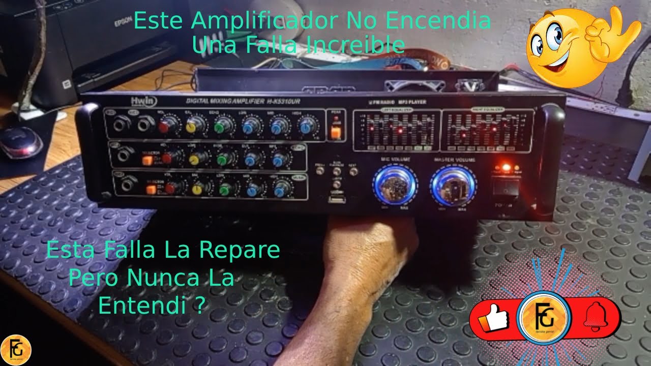 😱​😋​🤑  ​COMO REPARAR AMPLIFICADOR CHINO QUE NO ENCIENDE  ​😋​🤑​