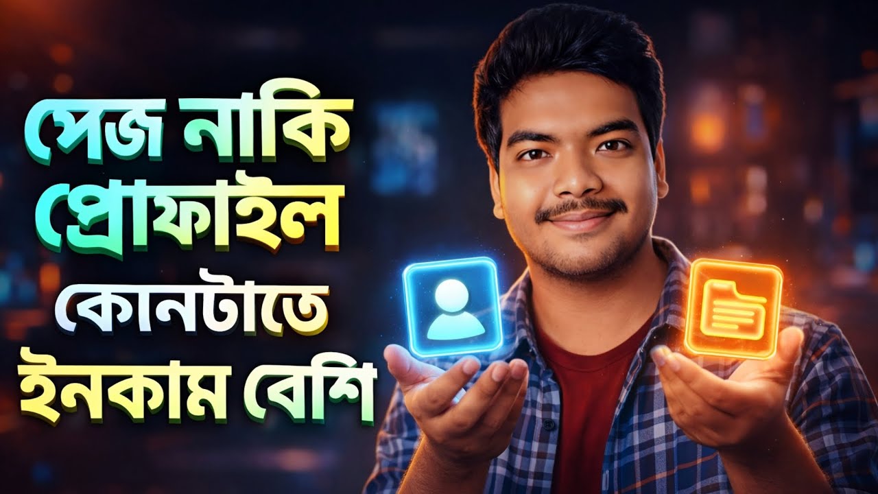 ফেসবুক পেজ নাকি প্রোফাইল | Facebook PROFILE vs  PAGE – More Profitable In 2026? 💰