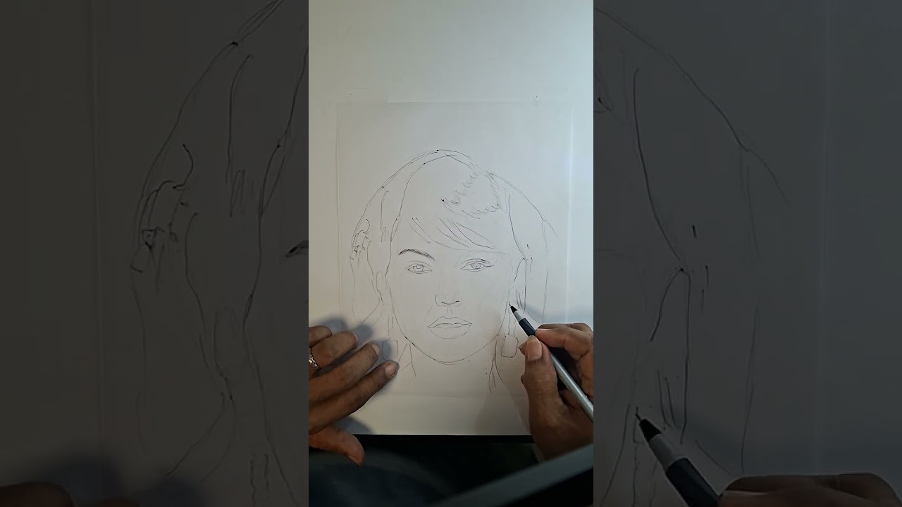 “Taylor Swift Pen & Ink Portrait | 2 Hours Silent Art Therapy for Swifties”