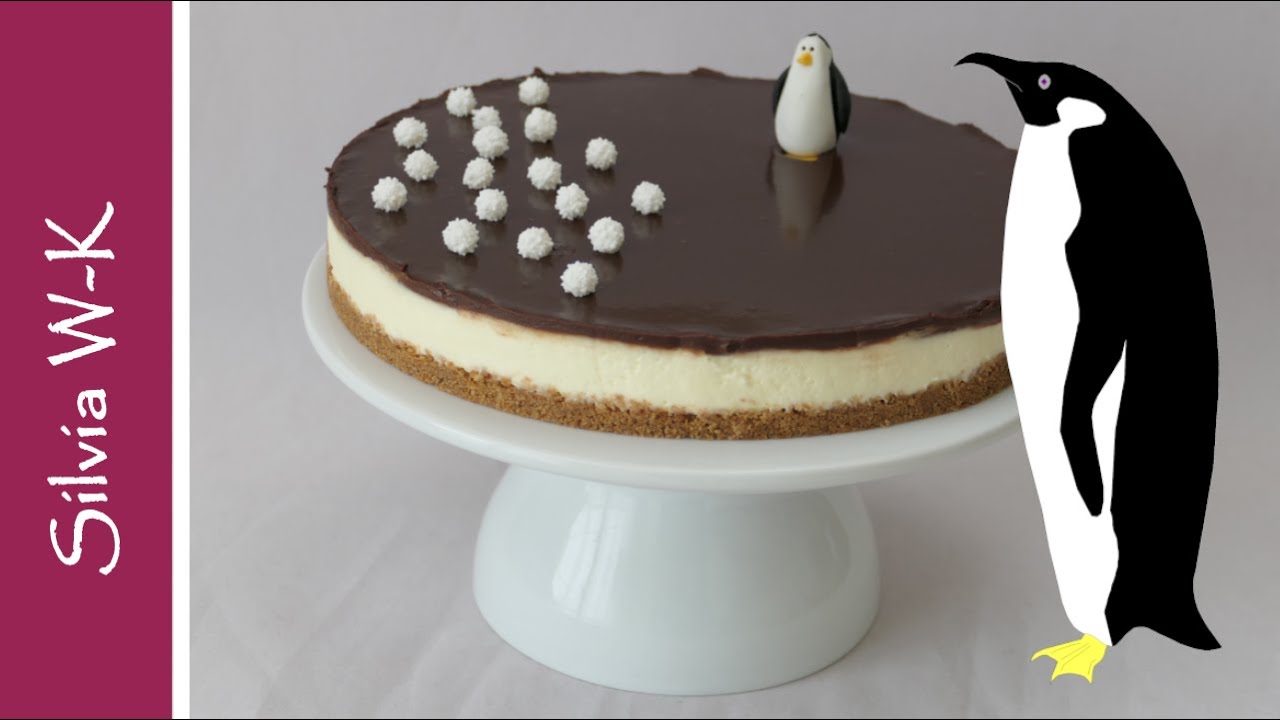 Piguinkuchen / ohne Backen / ohne Gelatine / Schokokuchen / Piguinschnitte