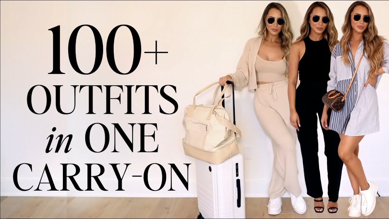 HOW TO PACK 100+ OUTFITS IN A CARRY-ON  & My Summer Capsule Wardrobe!!