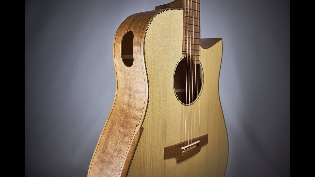 Guitare mod&egrave;le L (Dreadnought) en noyer. Bois 100% fran&ccedil;ais.
