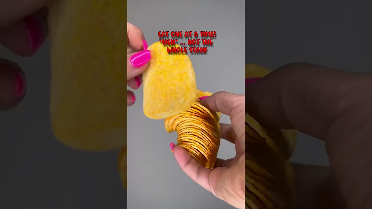 CHIPS YOU CAN EAT WITH BRACES 🦷 PRINGLES LAYS POTATO CHIPS TEETH ASMR