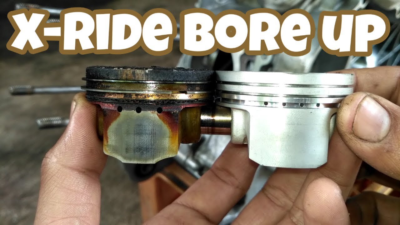 Hitung perbandingan kompresi X-Ride pakai piston Mio m3