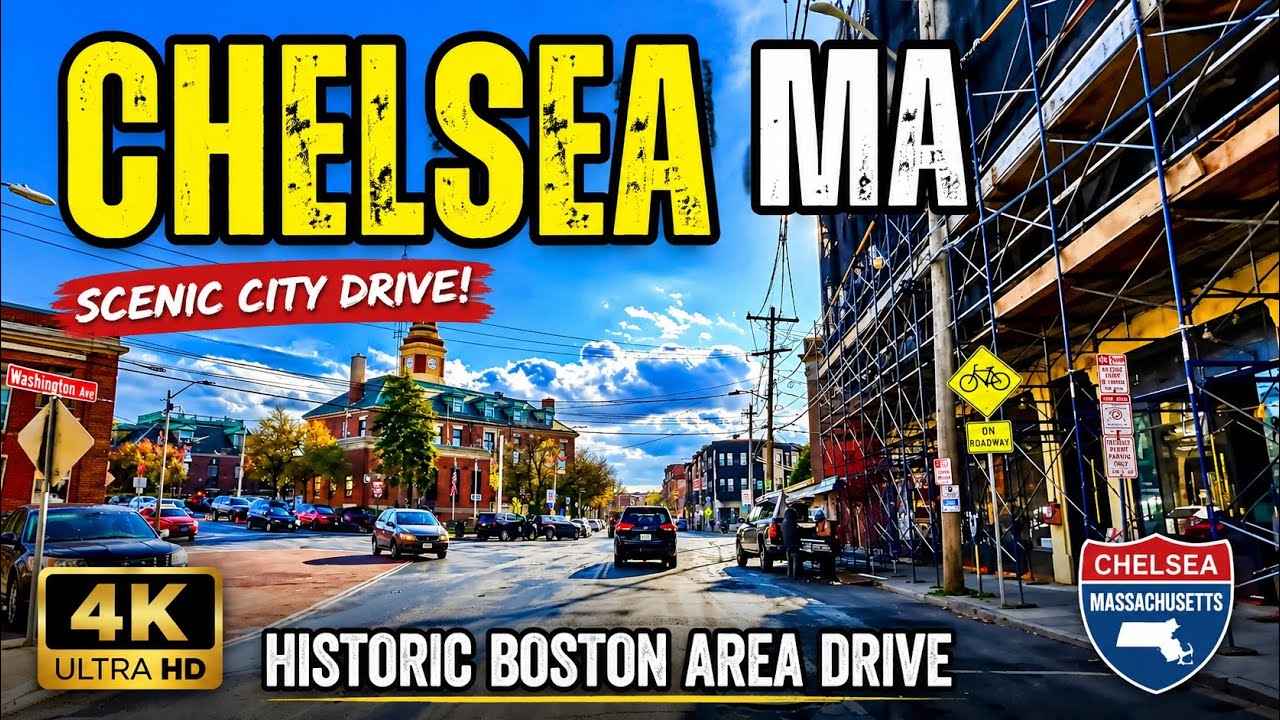 🚖 Chelsea Streets | Chelsea Massachusetts | 4k Scenic City Driving Tour -11/17/22