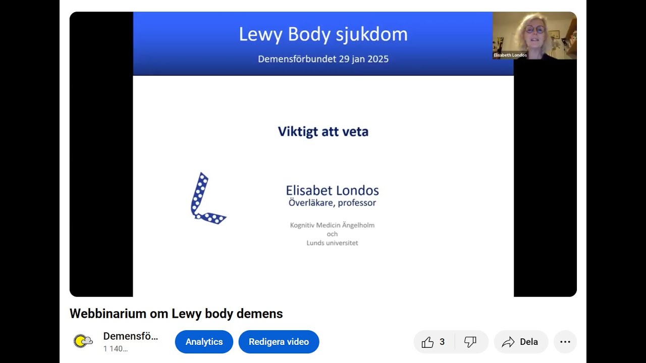 Webbinarium: Om Lewy body demens - viktigt att veta