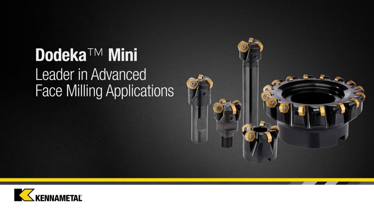 Grademart demo video of Kennametal dodeka mini cutting tool