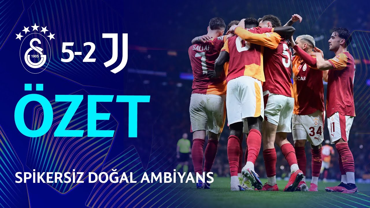 📺 ÖZET | Galatasaray 5-2 Juventus (Spikersiz Doğal Ambiyans) #GSvJUVE #UCL 