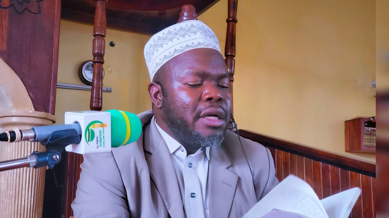 DARSA YA TAFSIRI YA QURAN SURATU AL AN'AM MASJID GADAFI DODOMA DKT ALHAJI MUSTAFA RAJABU SHABANI 