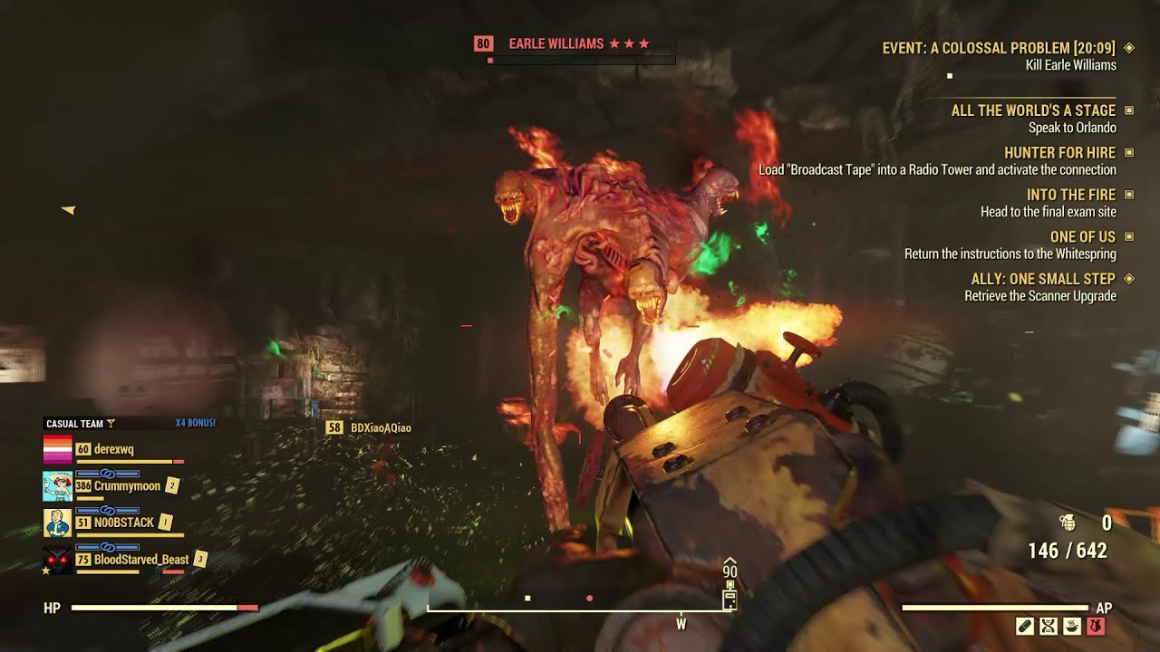 Earle Williams Boss Fight - Fallout 76 Public Events