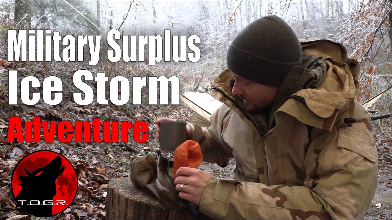 Military Surplus Forest Adventure In An Ice Storm