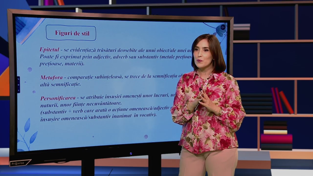 TeleŞcoala: Limba şi literatura rom&acirc;nă clasa a VIII-a &ndash; Recapitulare textul liric (@TVR2)
