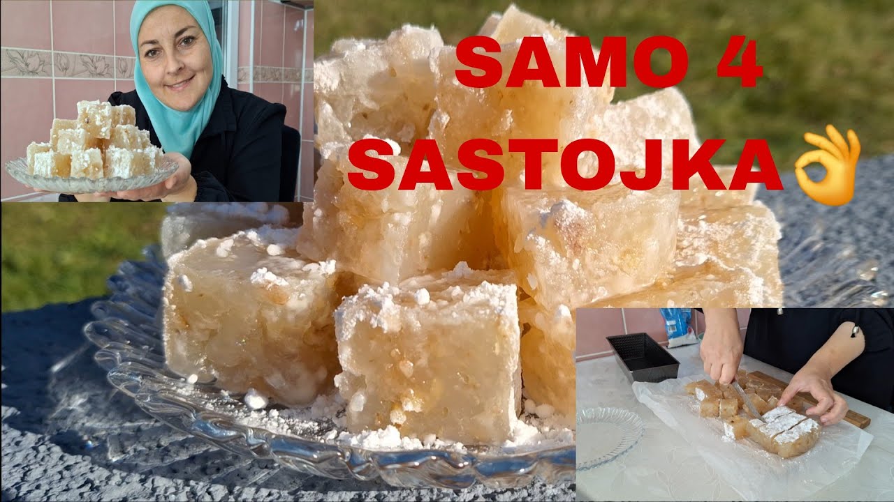 Domaći💥RAHAT LOKUM💥bolji od kupovnog👌za 3 sata na stolu❗️