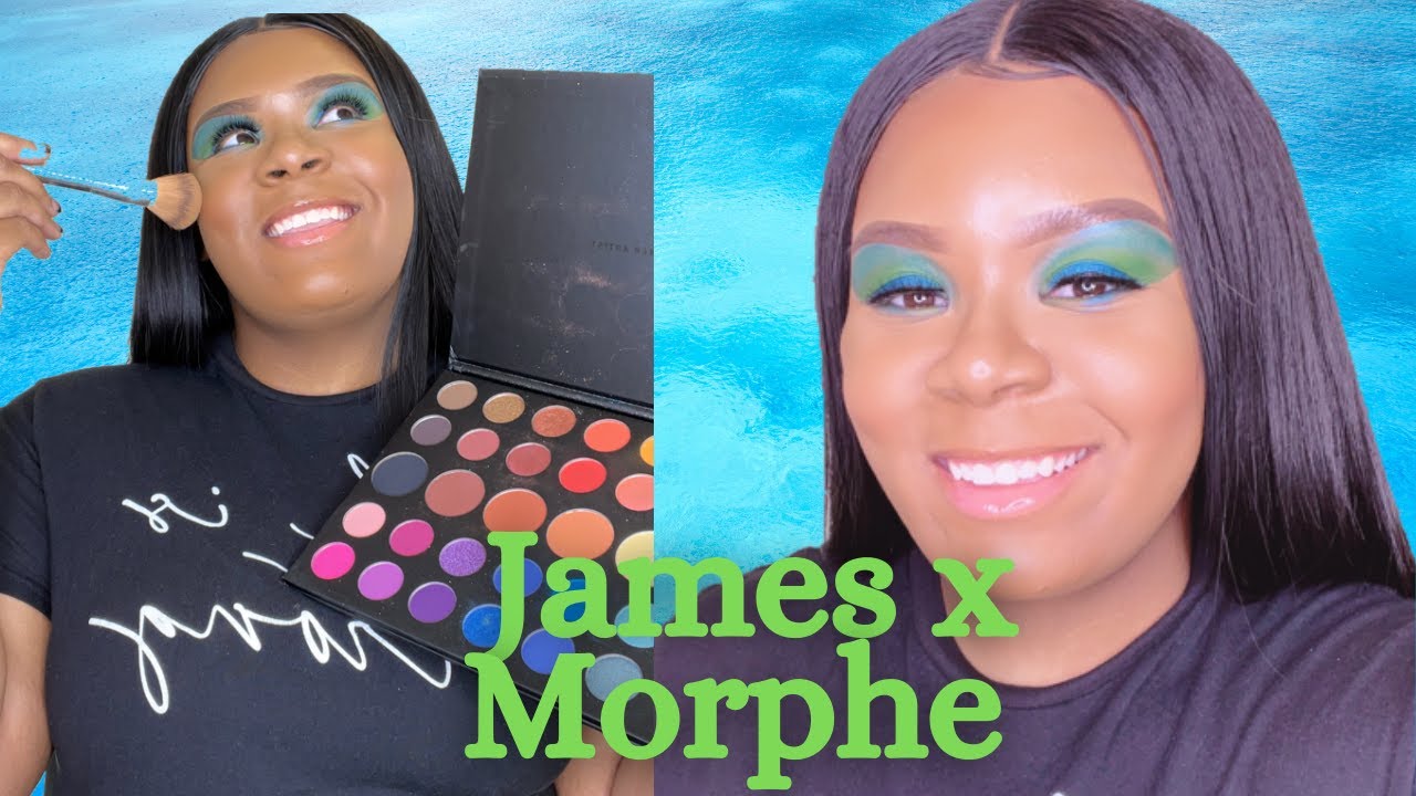 MORPHE X JAMES CHARLES PALETTE TUTORIAL | TROPICAL LOOK ON BROWN SKIN | LIFEOFQUÍ