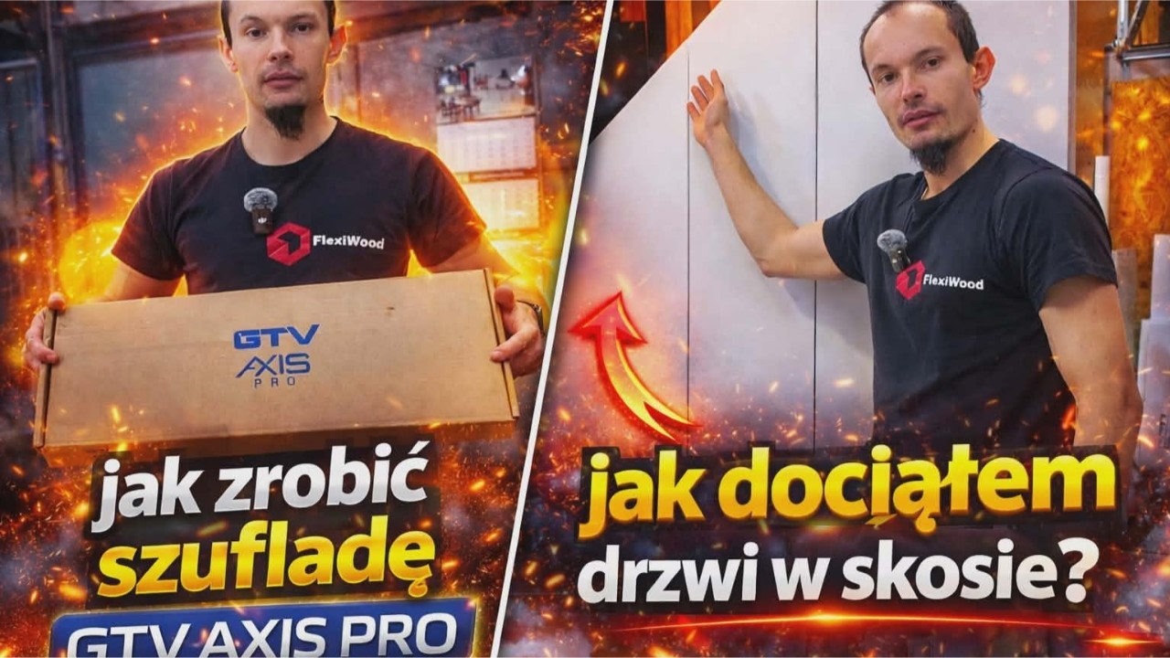 Finał szafy w skosie. Jak zrobić szuflade GTV Axis Pro? Garażomontażvlog19