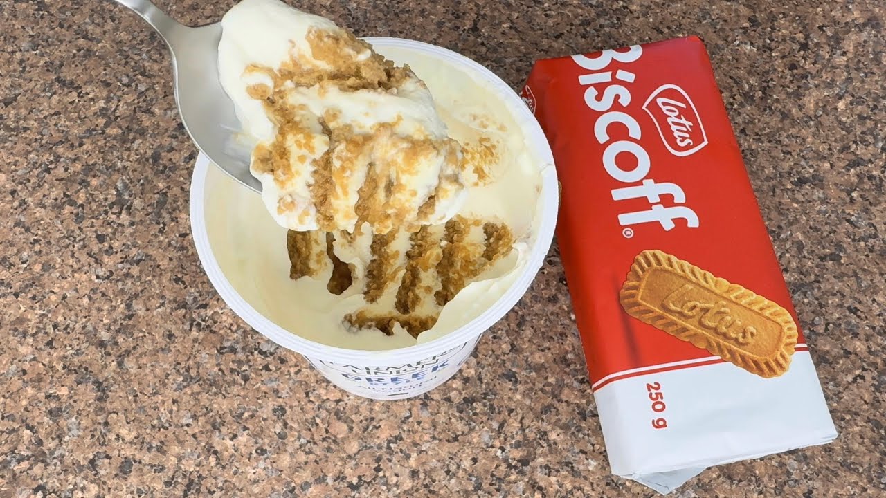 The Viral Japanese Cheesecake With Two Ingredients ( Greek Yoghurt & Biscoff Biscuits )