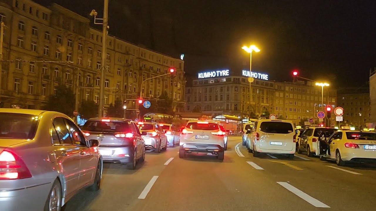 a night drive from Frankfurt  Railway Station to Steinbach over Highway A5 PLEASE LIKE&SUBSCRIBE