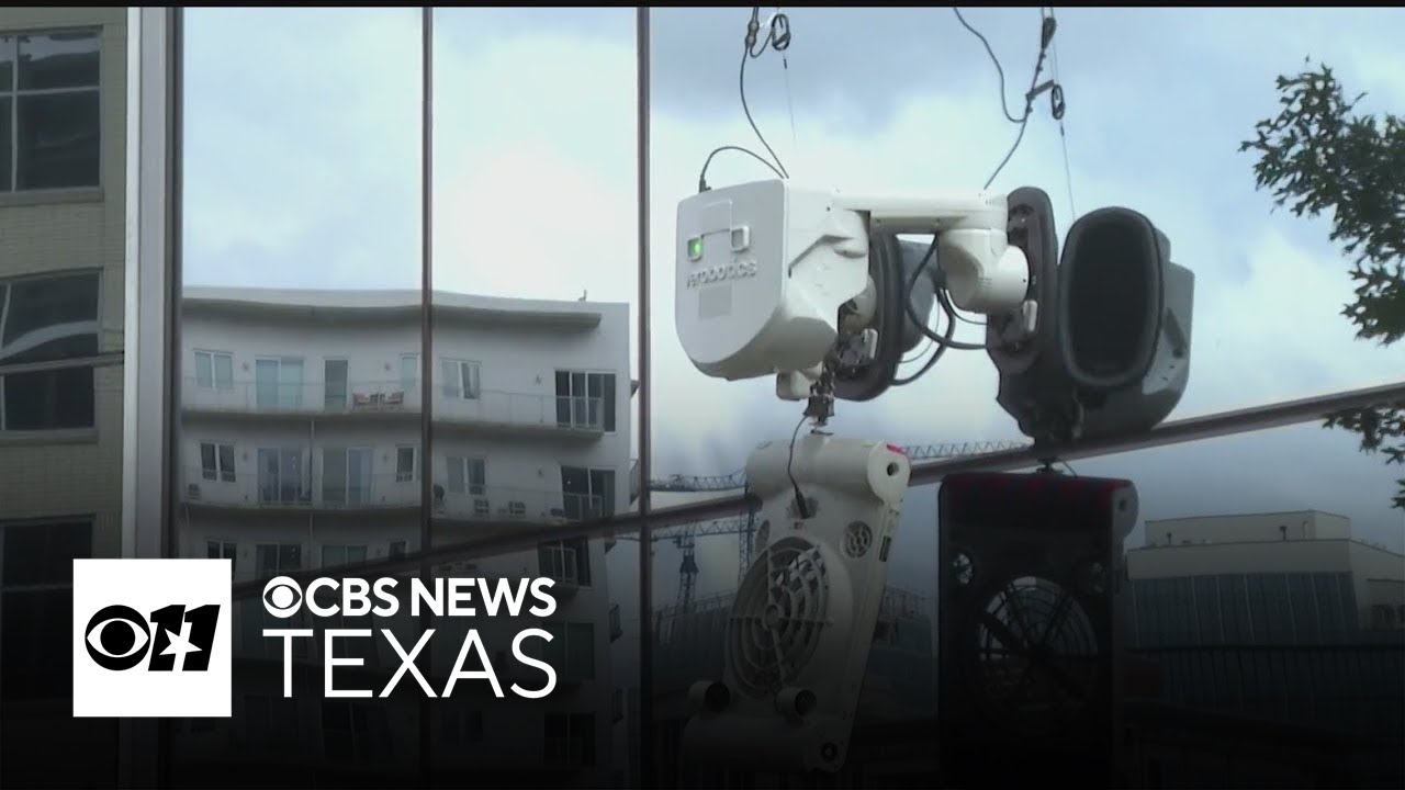AI window-washing robots make their U.S. debut in Dallas