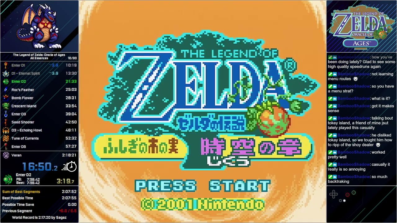 [WR] The Legend of Zelda: Oracle of Ages - All Essences Speedrun in 2:16:48