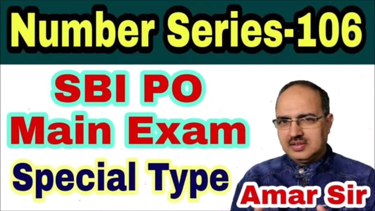 Number Series-106 SBI PO-IBPS PO MAIN 2019 Special #Amar Sir