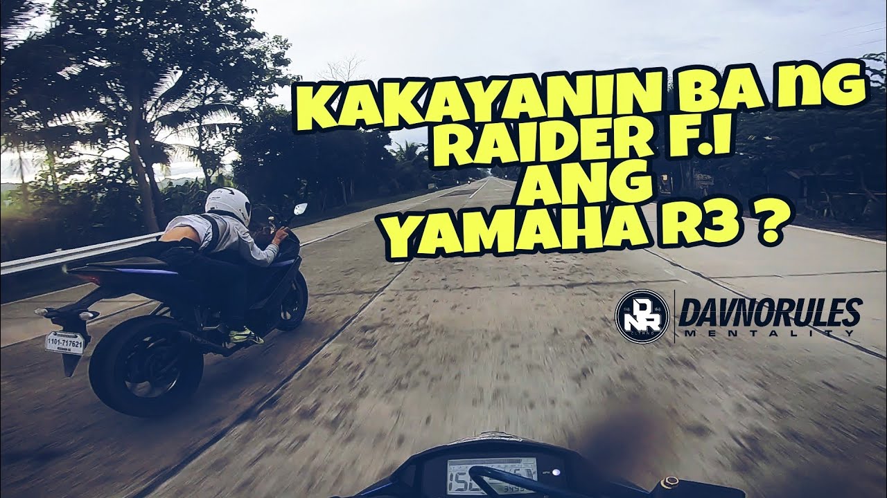 YAMAHA R3 vs SUZUKI RAIDER 150FI (LONG STRETCH)