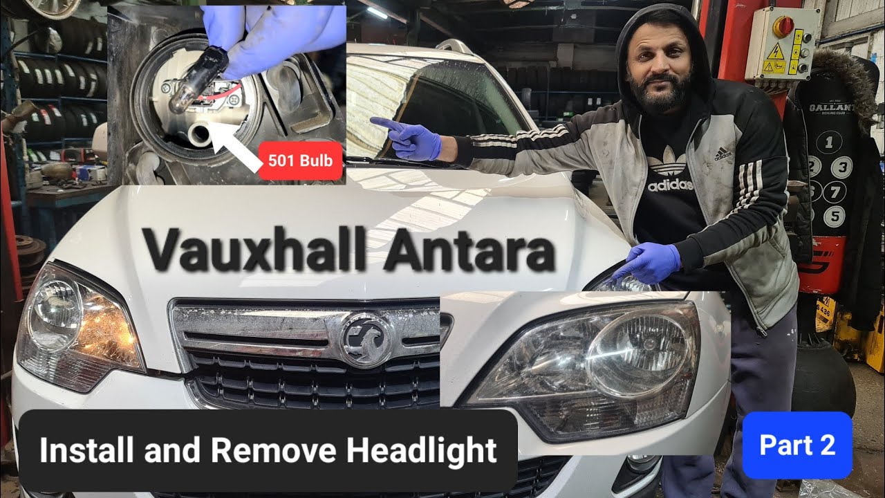 Как снять фару | Замена габаритного фонаря на Vauxhall Antara #фара Часть 2