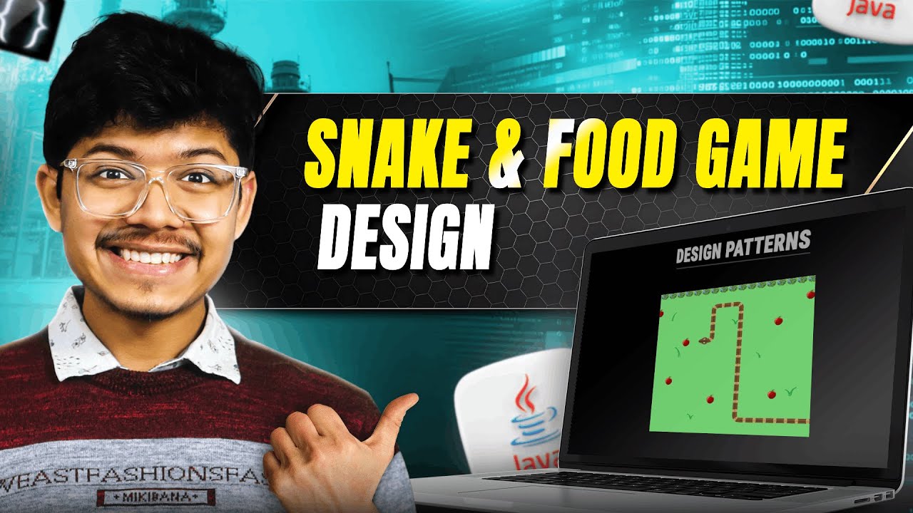 🐍 Snake and Food Game System Design + Low Level Design | Full Explanation + Code