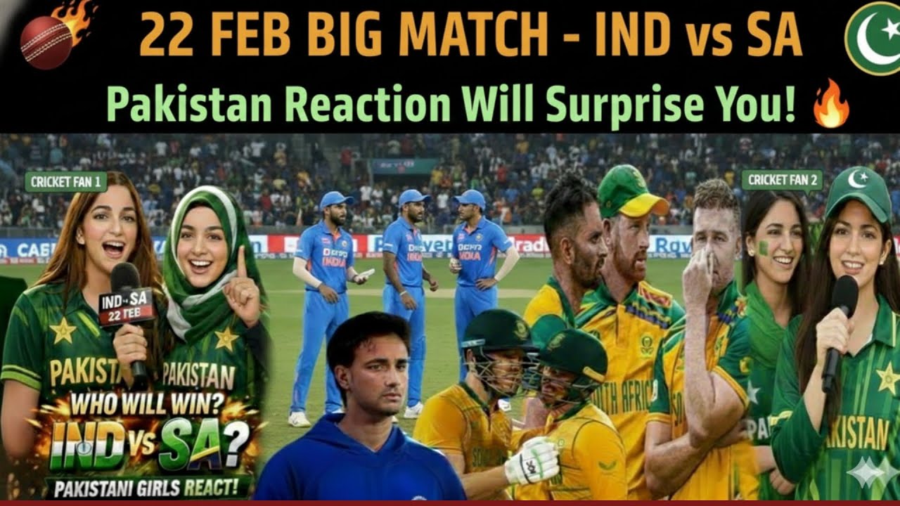 IND vs SA Super 8 Clash 🔥 Who Will Win? | T20 World Cup | Pakistani Girls Bold Reaction