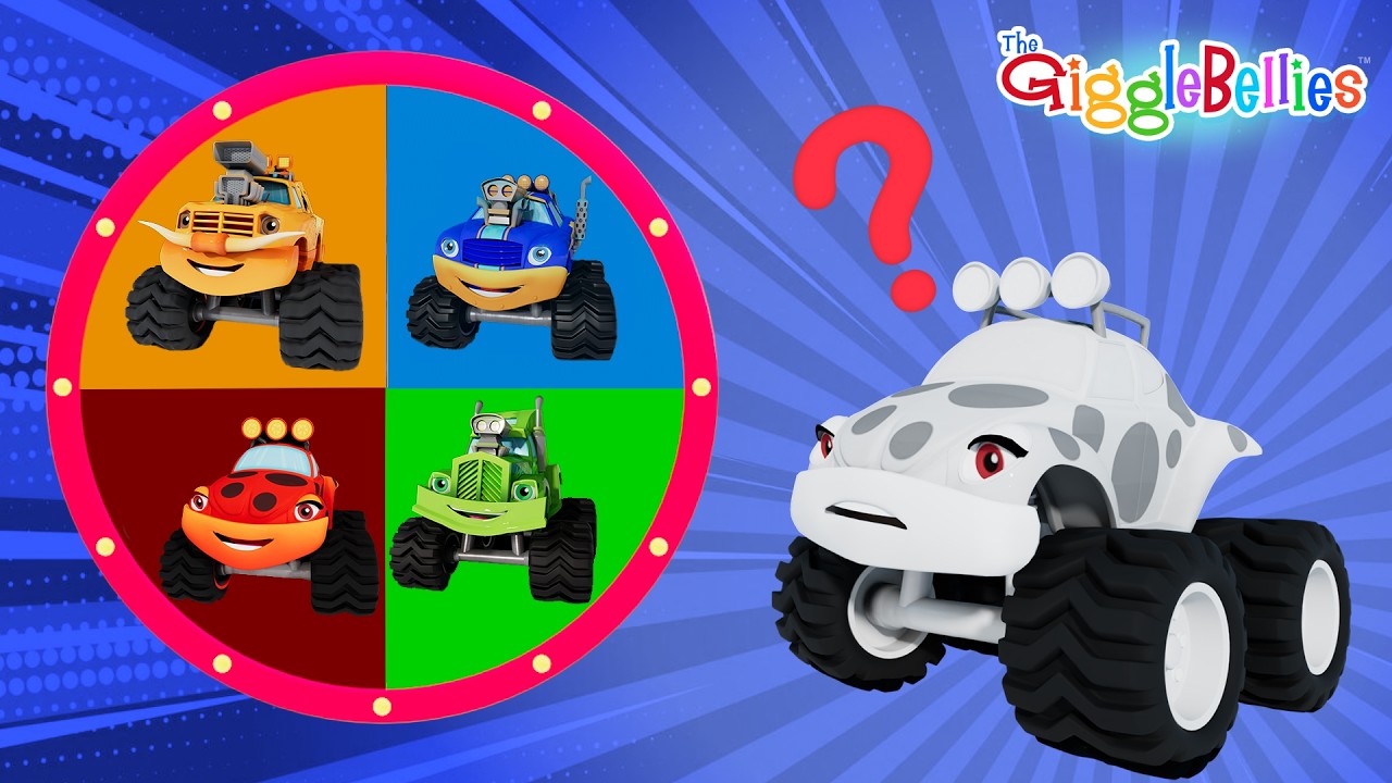 Monster Trucks Lost Their Colors | Nursery Rhymes - GiggleBellies