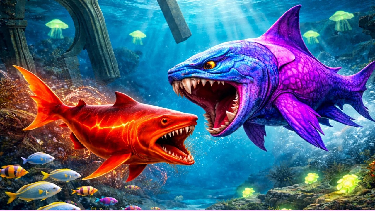Hungry Shark Evolution 🦈 MEGALODON Android Gameplay #2