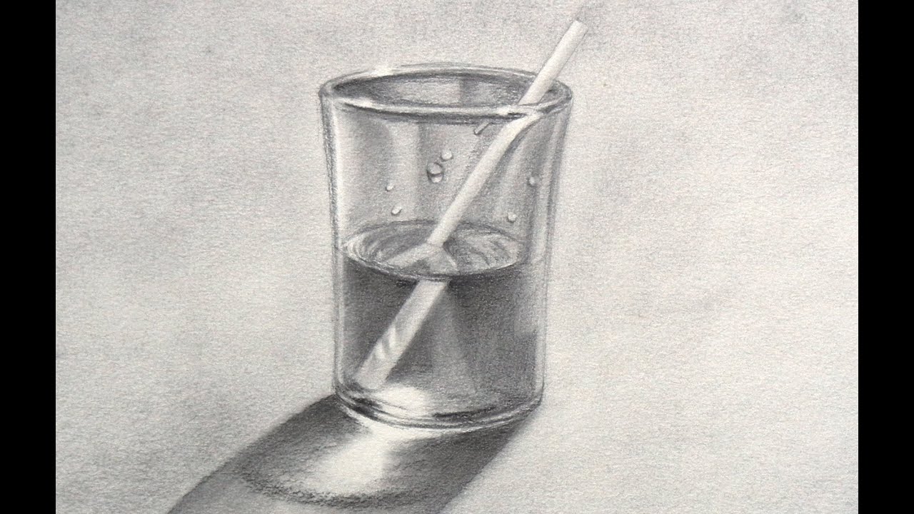 How to Draw a Glass of Water