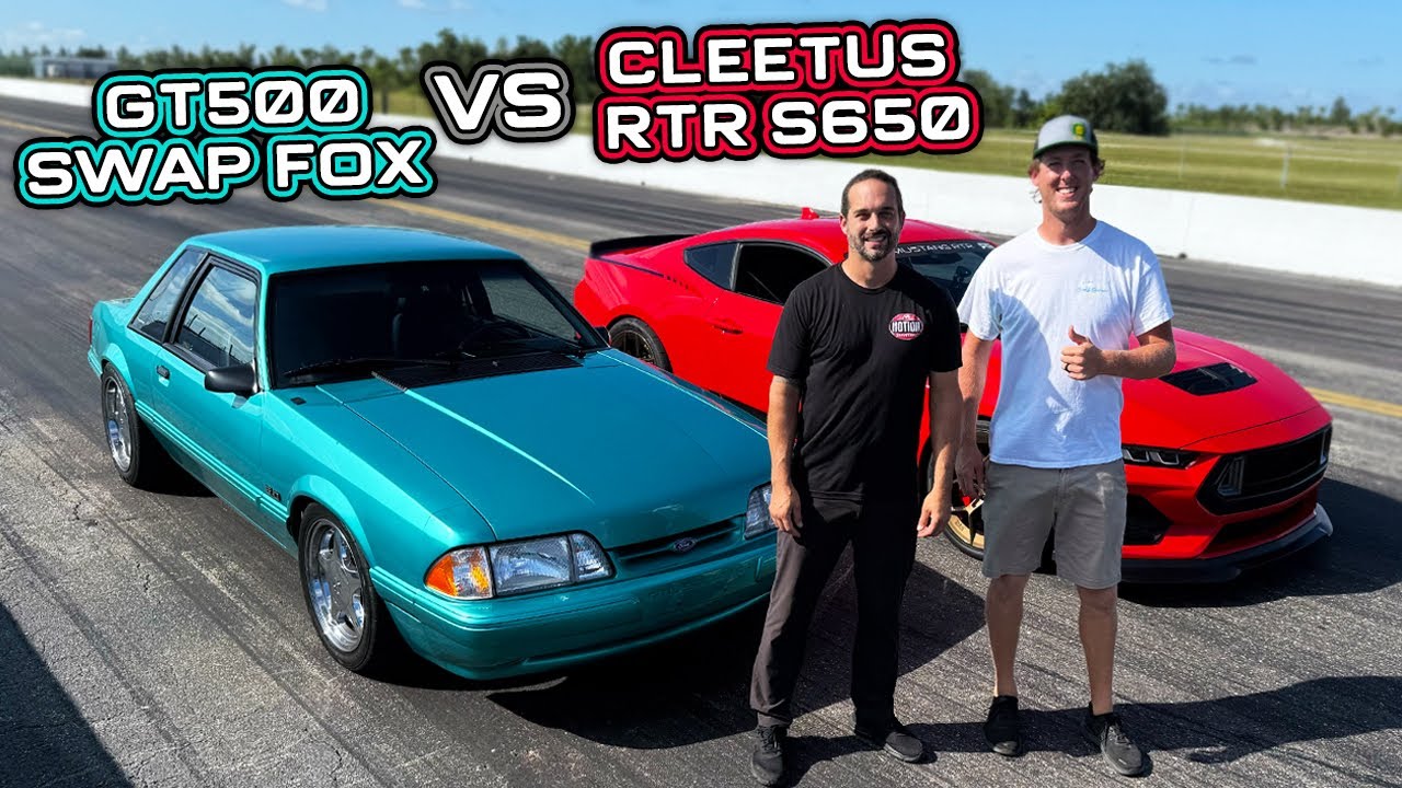 Cleetus RTR против GT500 Swap Calypso Plus без подготовки, гонки на задних сидениях!