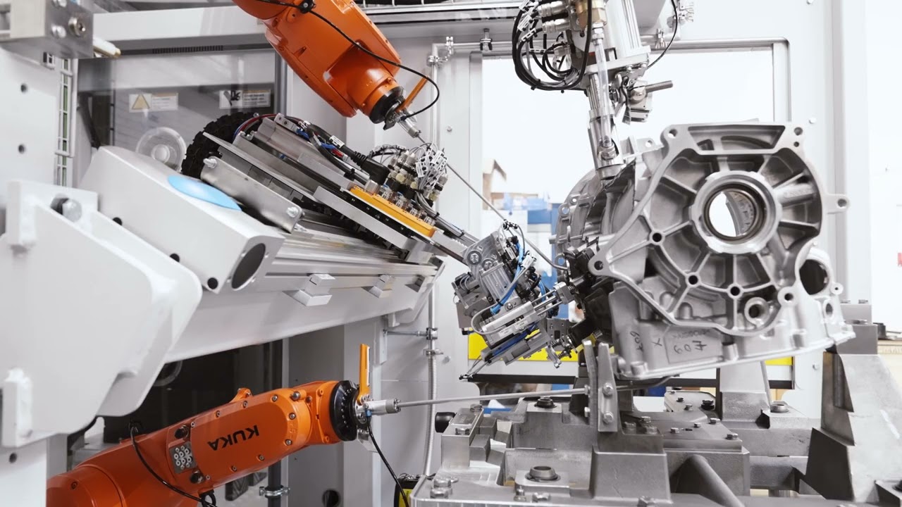 Helium-Dichtheitsprüfung Hybridgetriebe / Helium Leak Test Hybride Gearboxes