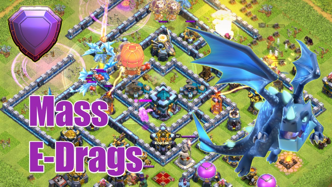 Best Th13 electro dragon attack strategy! MASS EDRAG legend league attacks 2020! Clash of clans.