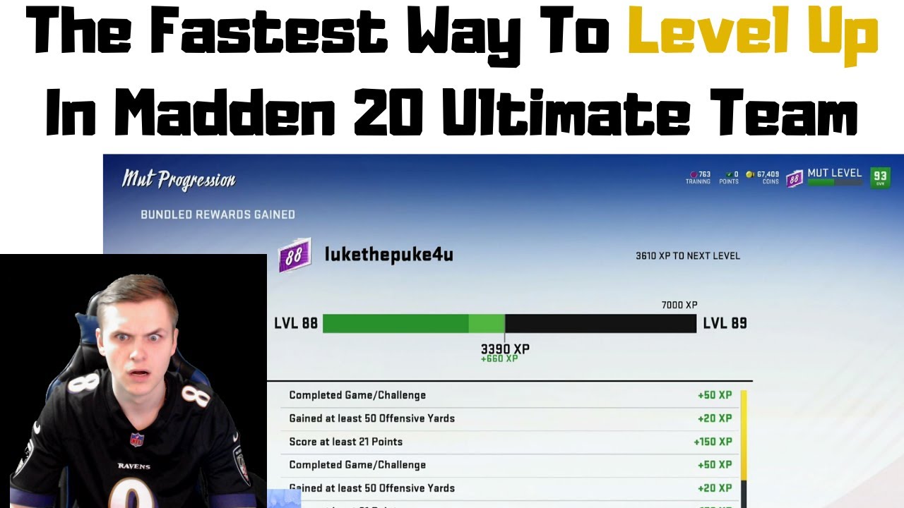 Fastest Way To Level Up In Madden 20 Ultimate Team