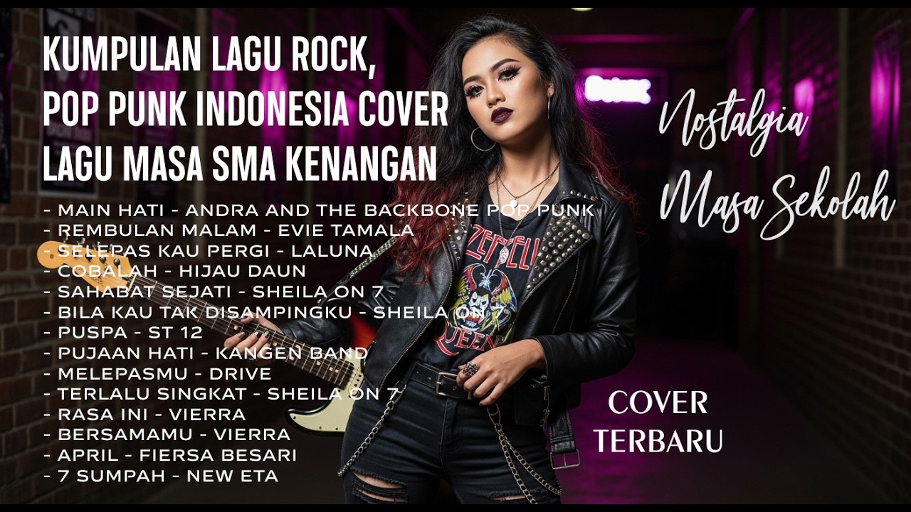 KUMPULAN LAGU ROCK, POP PUNK INDONESIA COVER LAGU MASA SMA KENANGAN PLAYLIST TERBAIK
