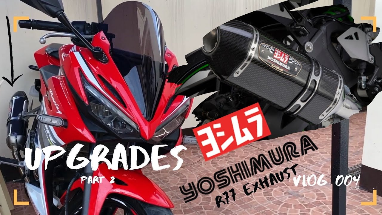 Yoshimura R77 Exhaust upgrade for my Honda CBR 150R