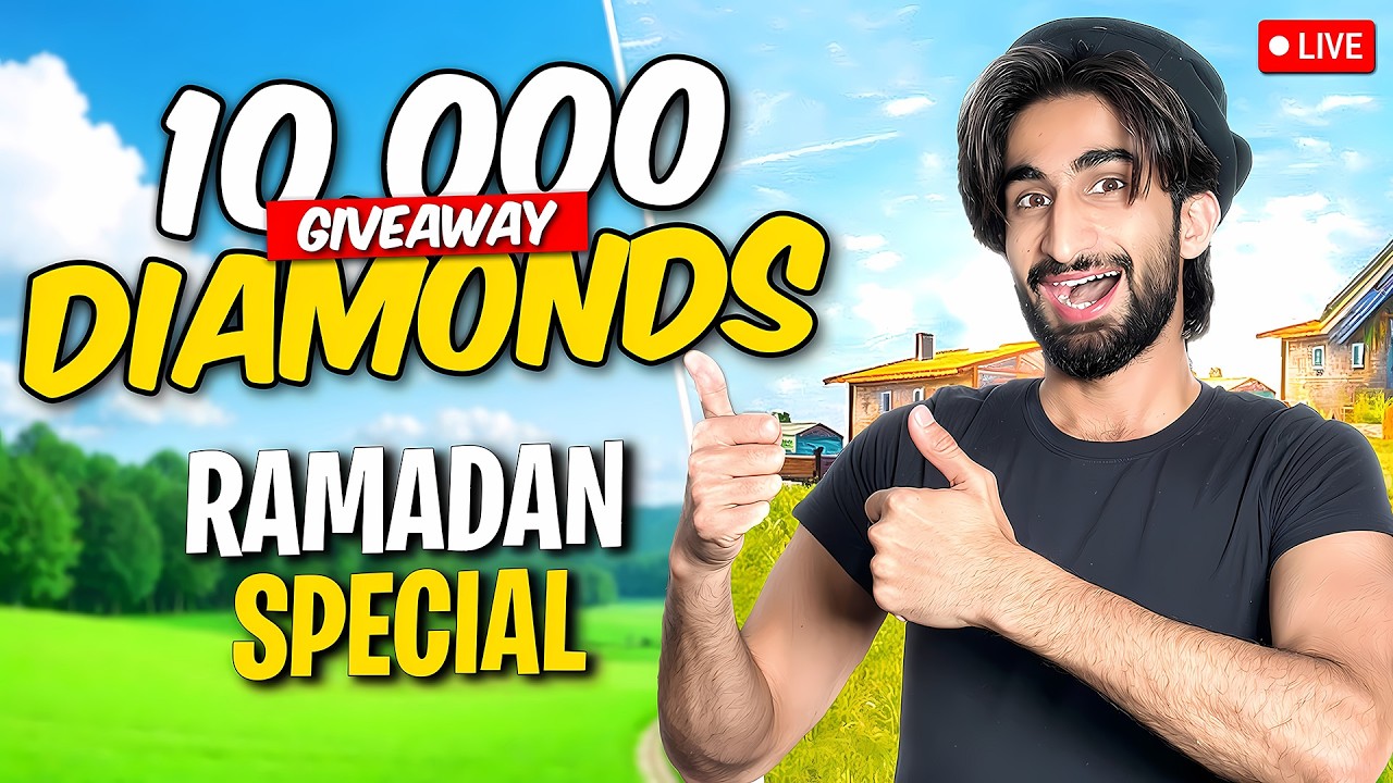 [LIVE] 10000 Diamonds Giveaway + Custom Rooms For Subscribers😍 Garena Free Fire