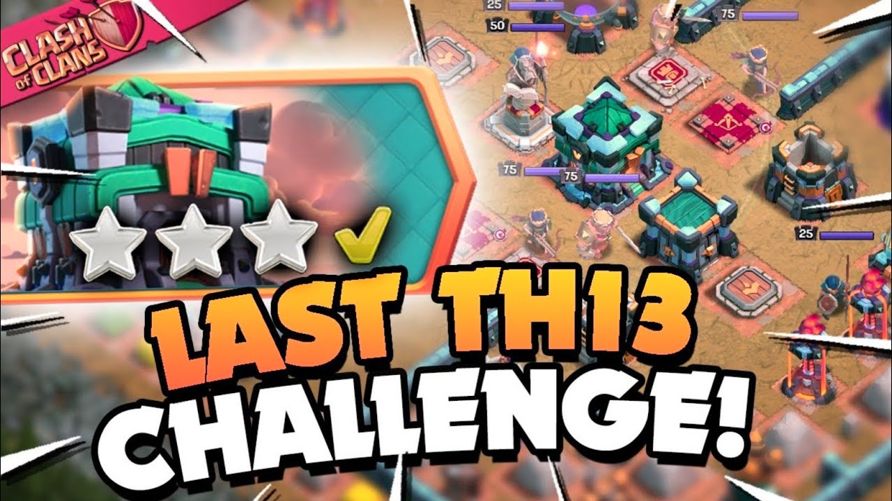 How to Three Star Last town hall 13 challenge easily ! Coc Update ! Hammer jam...........Coc