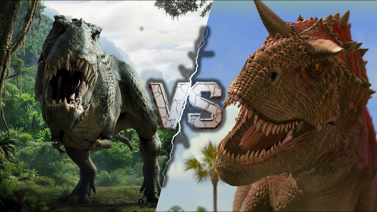 V-REX (King Kong 2005) vs. CARNOTAURO (Disney) | ¿Quién ganaría realmente?