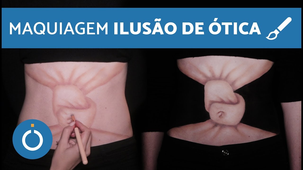 MAQUIAGEM artística na BARRIGA - EFEITO NÓ
