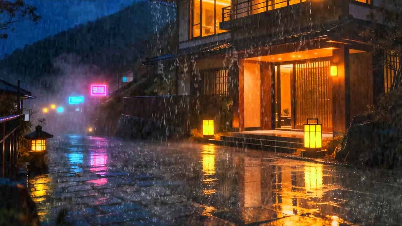 Calm Your Anxiety with Heavy Rain: Deep Thunderstorm Sounds for Total Relaxation and Comfort