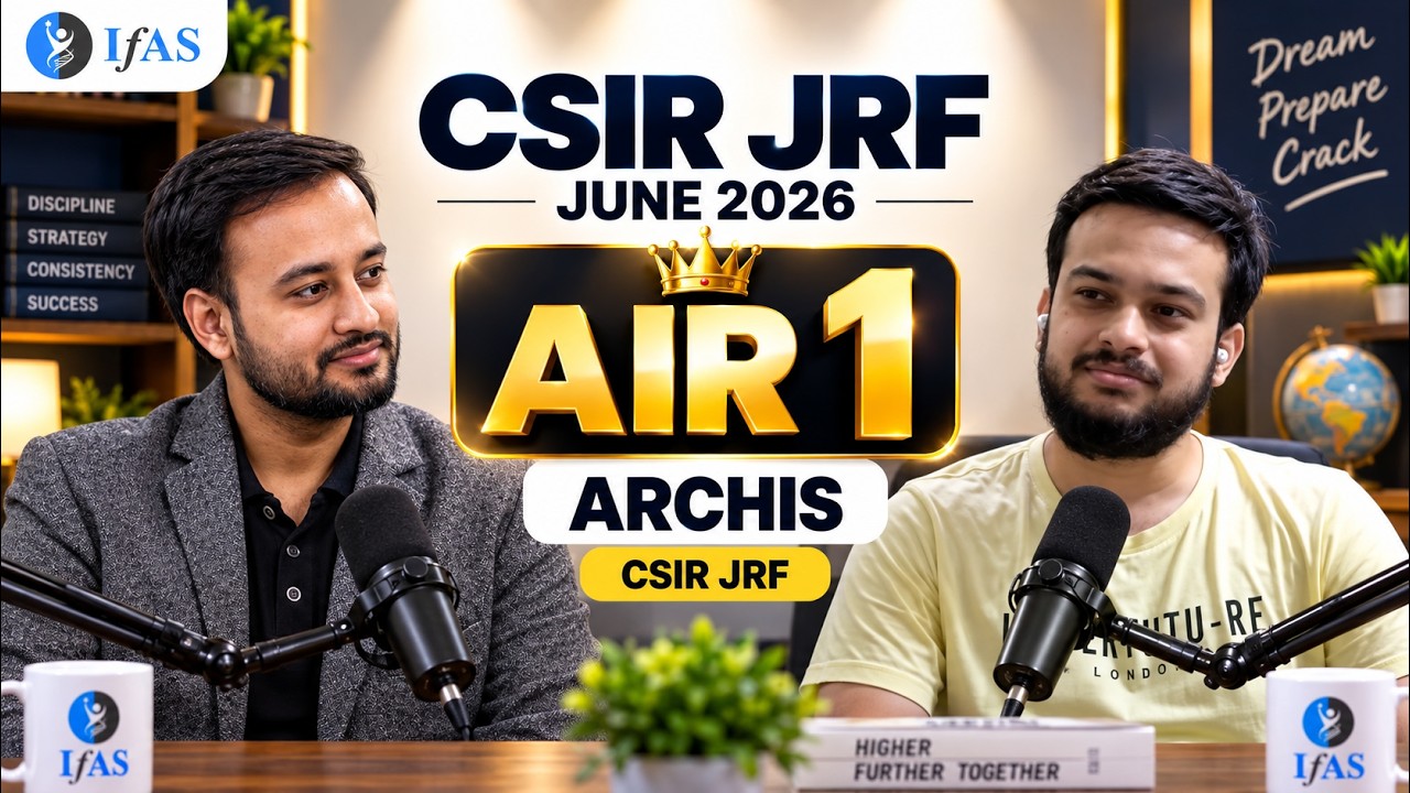 AIR 1 CSIR UGC NET JRF Life Science Topper June 2026 | Strategy I Success I Motivation I ARCHIS