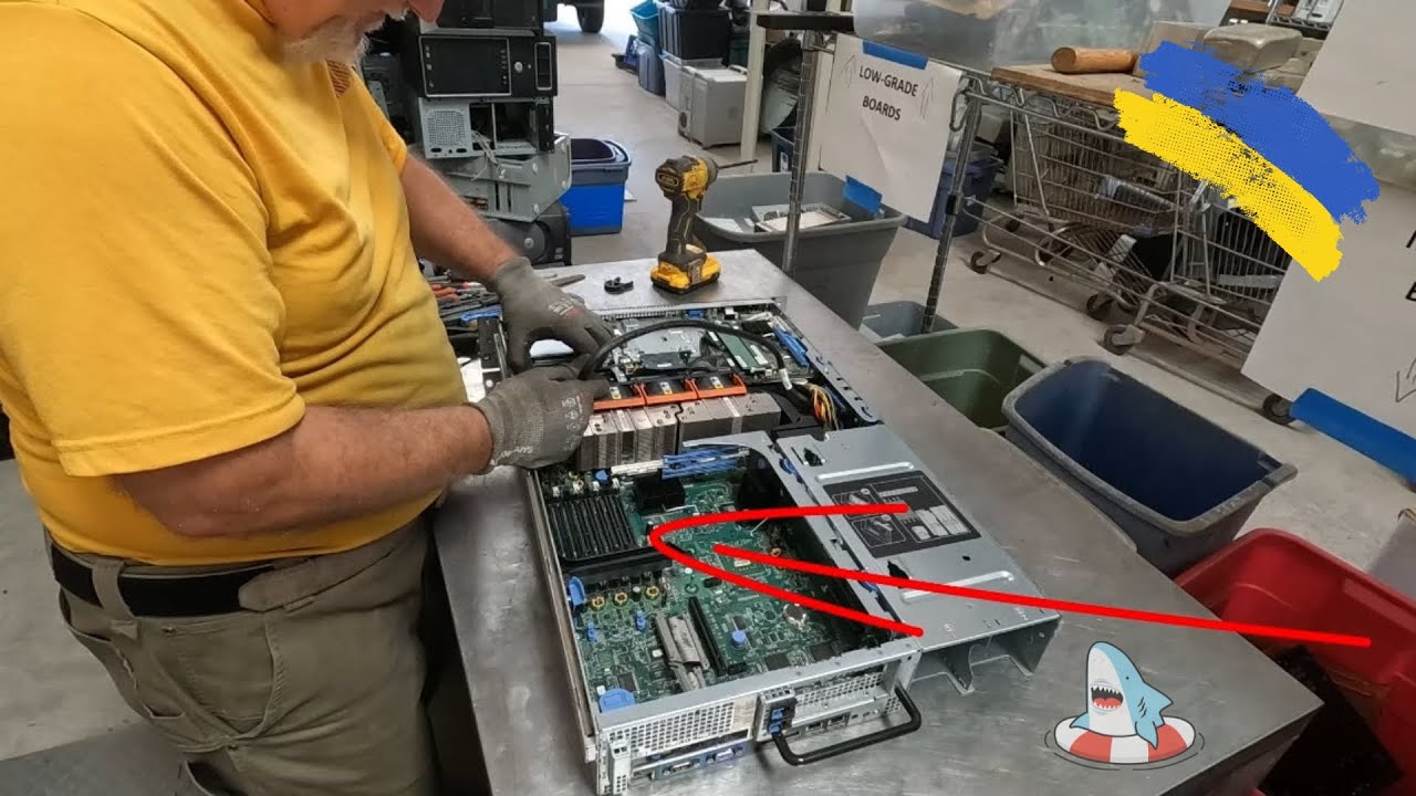 Ewaste Scrapping a Dell Power Edge Server