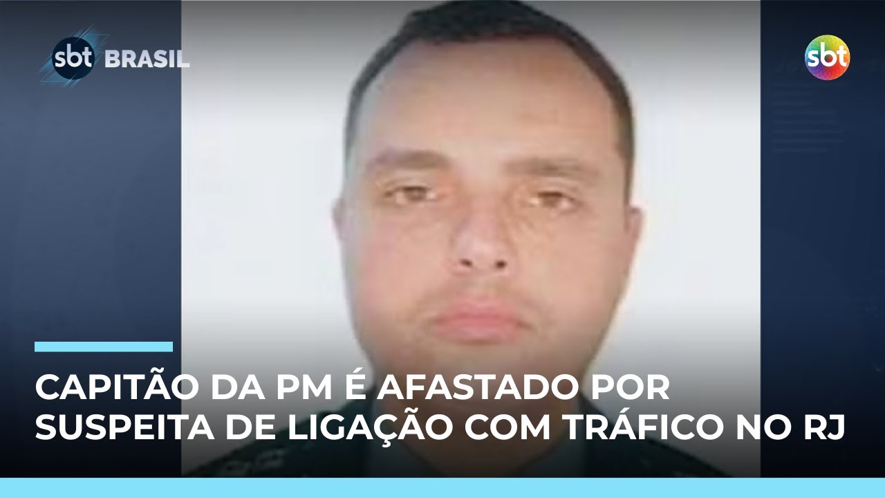 Imagens mostram capitão da PM em reunião com líderes do tráfico no RJ | #SBTBrasil