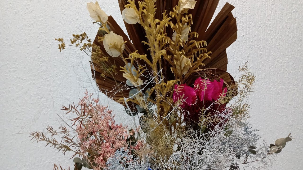 A nova moda: Arranjo de flores secas